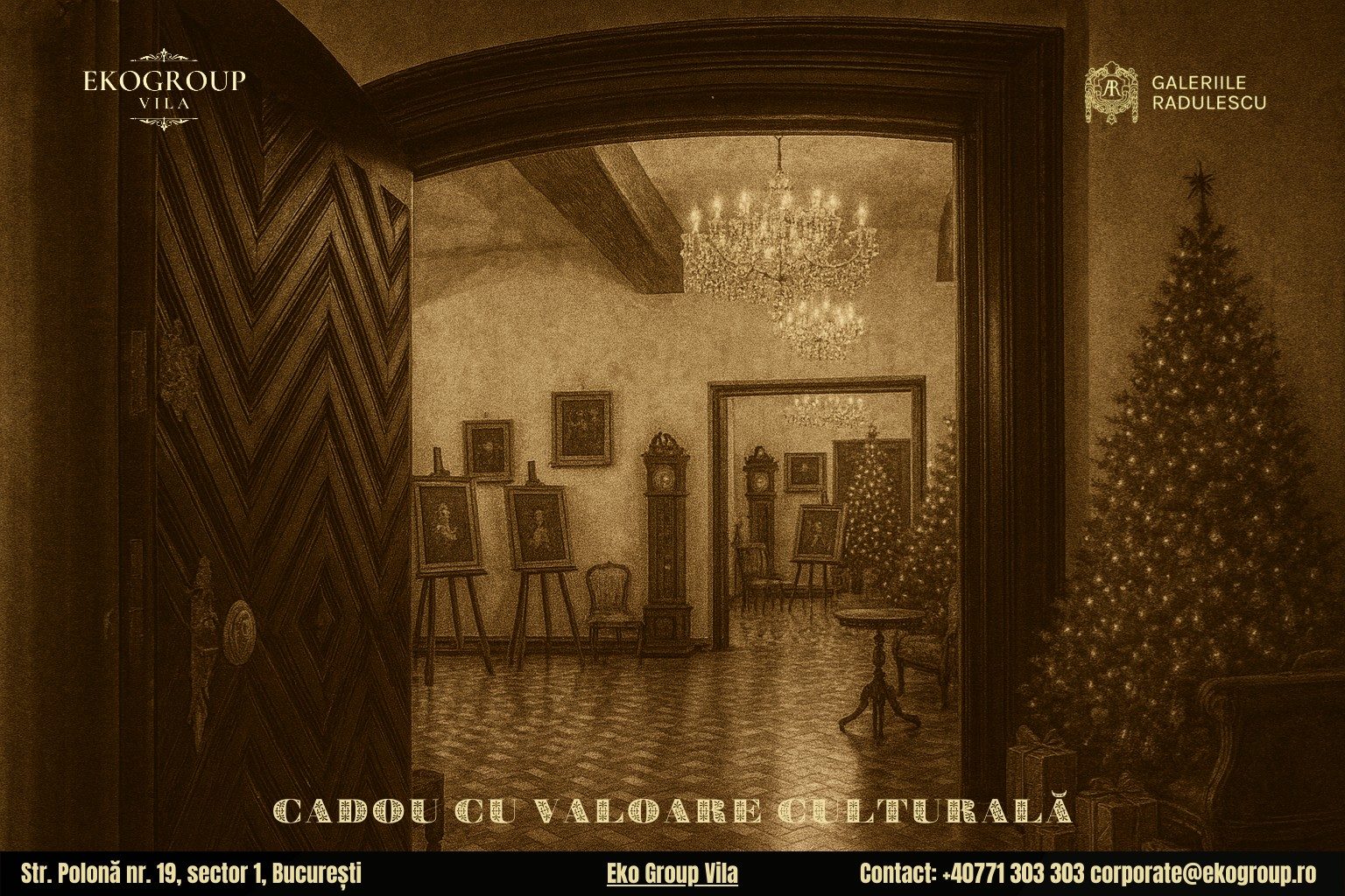 Un cadou de Crăciun inspirat: O călătorie culturală în farmecul sărbătorilor anilor ’30 la Eko Group Vila 1 Un cadou de Crăciun inspirat: O călătorie culturală în farmecul sărbătorilor anilor ’30 la Eko Group Vila